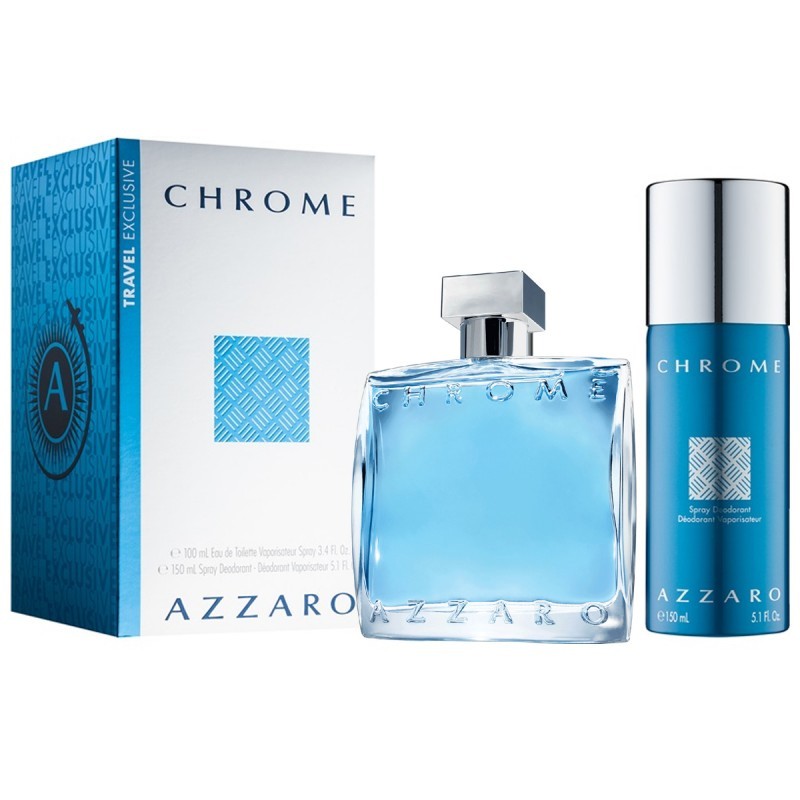 Azzaro Chrome Set xribbonline perfume fragrance buy shop online