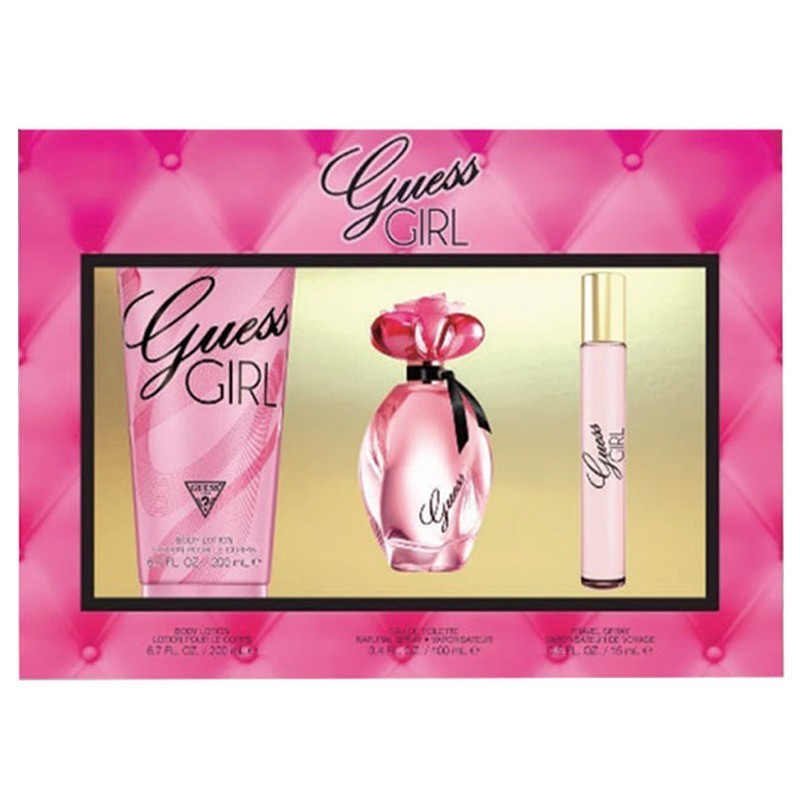 Guess Girl 3pc Set xribbonline perfume fragrance body lotion buy shop online