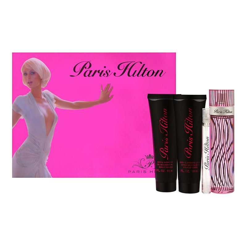 Paris Hilton 4pc Set xribbonline perfume fragrance shower gel buy shop online